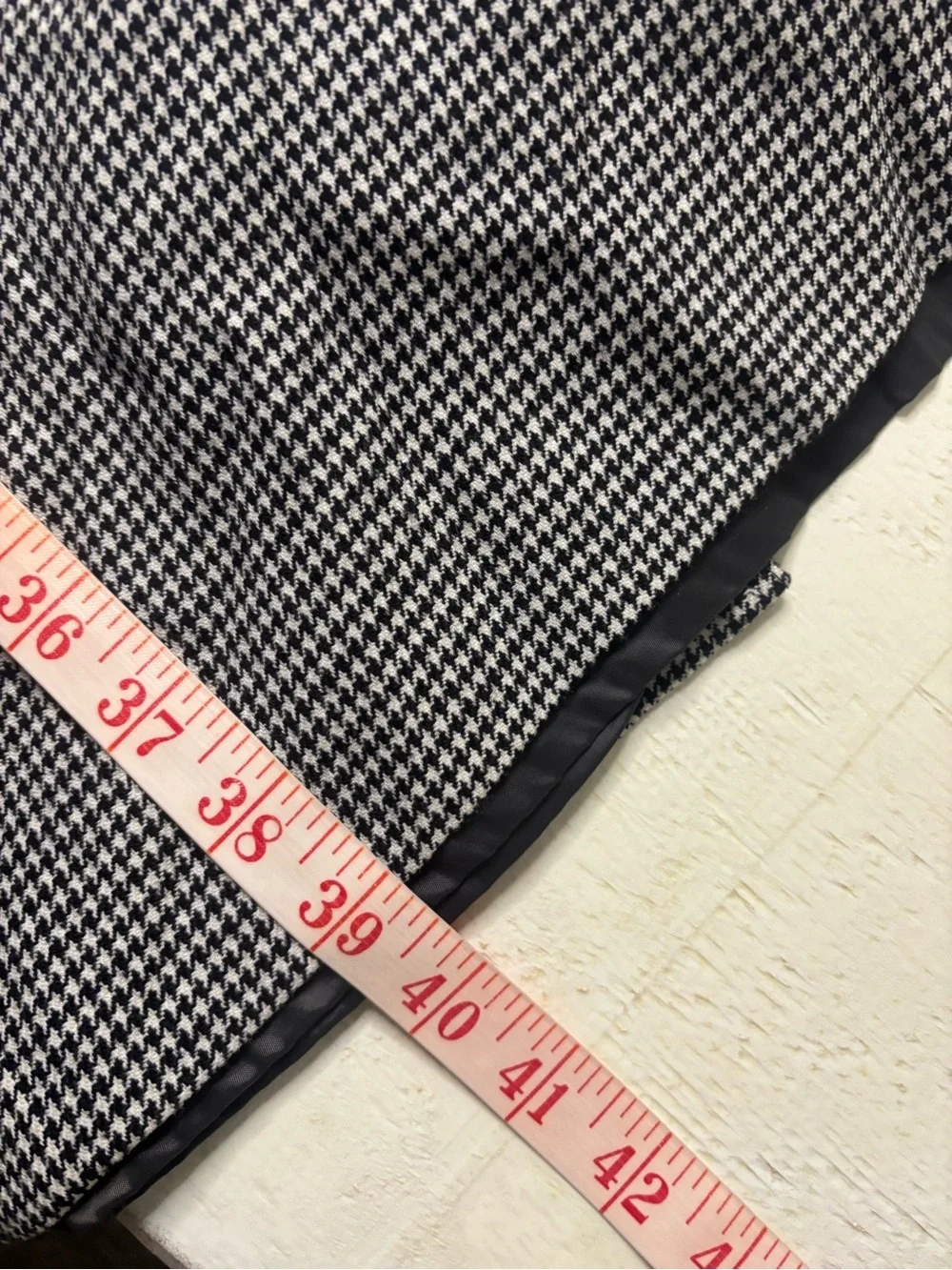 J. Crew Houndstooth Wool Dress Size 12T Sleeveless Button Detail Business Classy